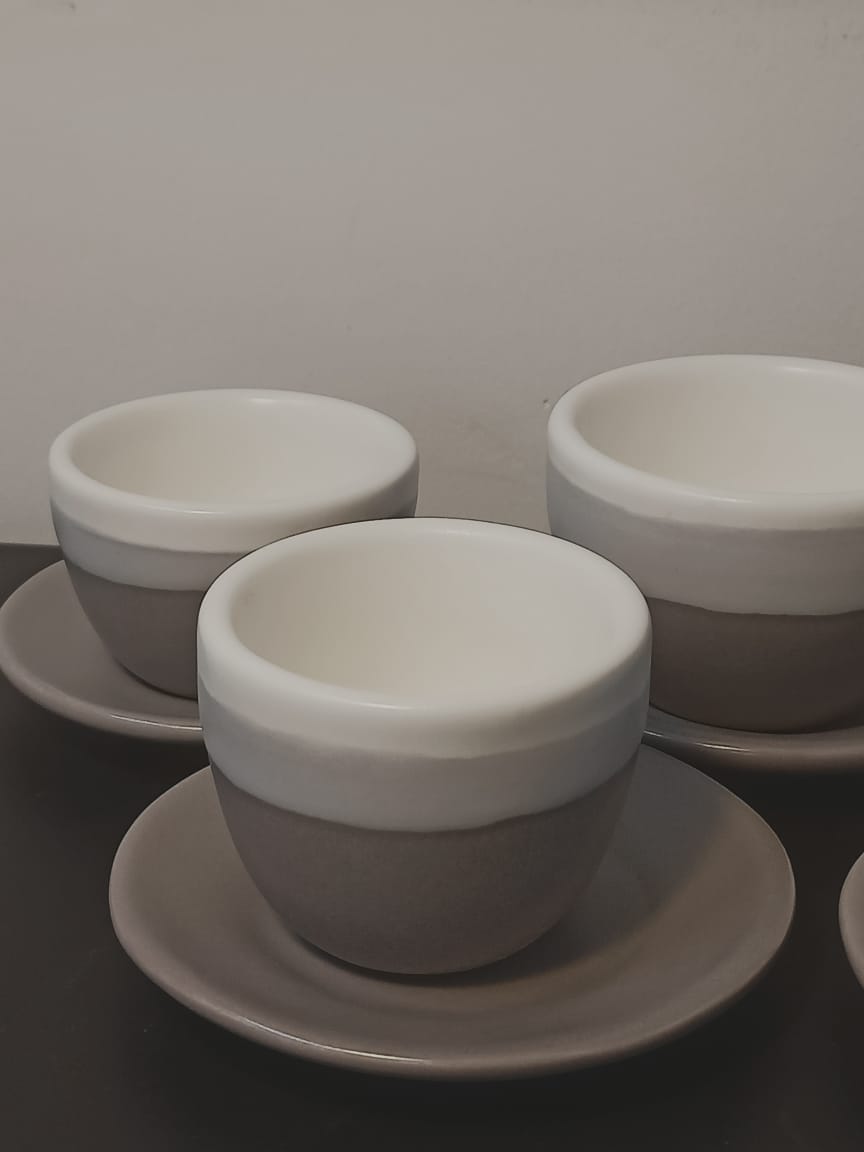 BAADAAB Ceramic Cups - Gray Color