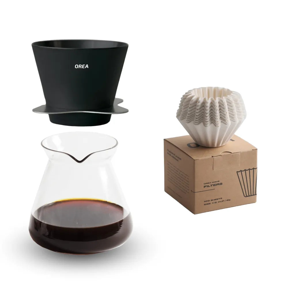 [Bundle] Orea Coffee Brewer V4 (4 brewers in 1) + Orea Sense Carafe + Orea Wave Filter Paper