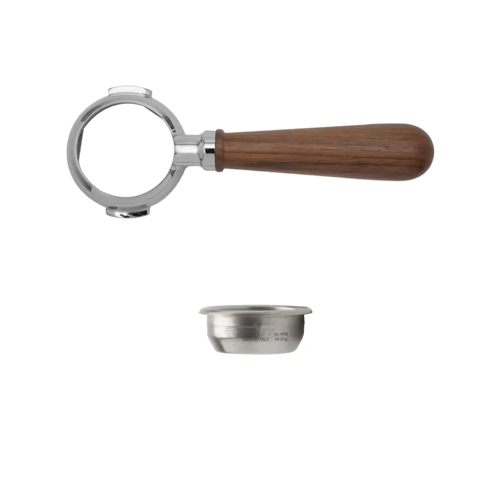 Lelit Bottomless Portafilter Walnut Wooden Handle