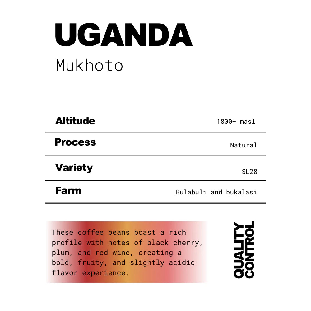 The QC Uganda Mukhoto Coffee Beans