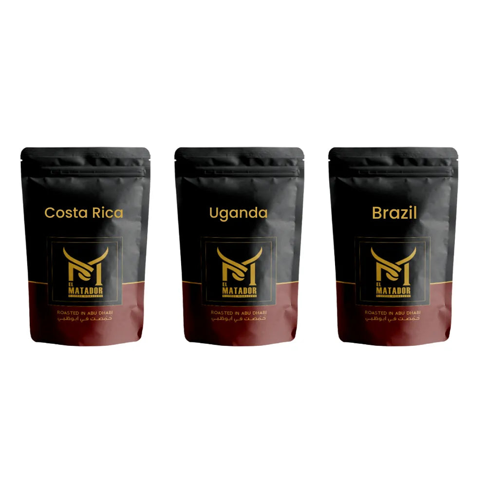 [Bundle] El Matador Brazil + Costa Rica + Uganda Espresso Coffee