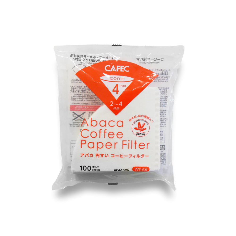 Cafec Abaca Coffee Paper Filter 4 Cups