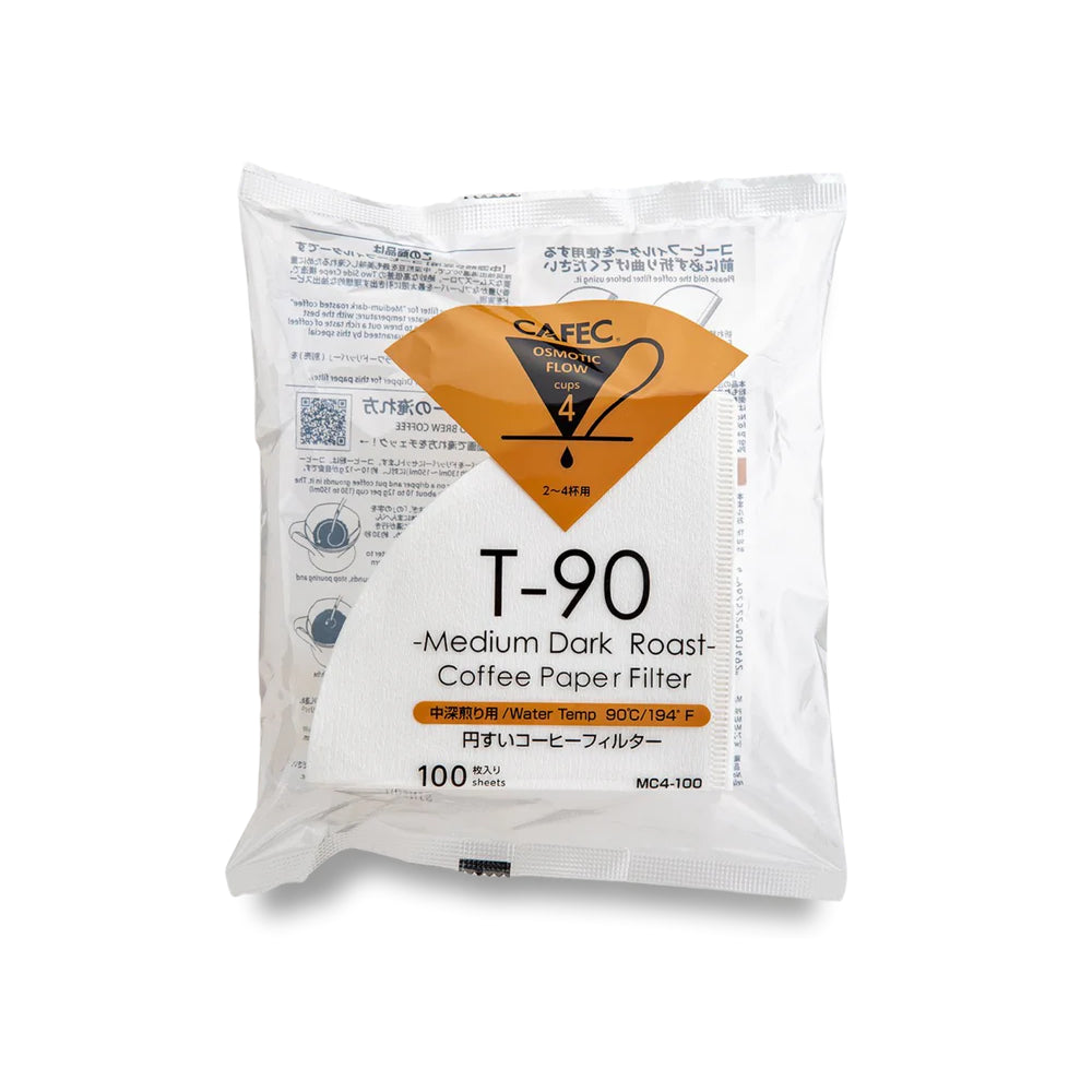 Cafec Medium Dark Roast Coffee Paper Filter 4 Cups