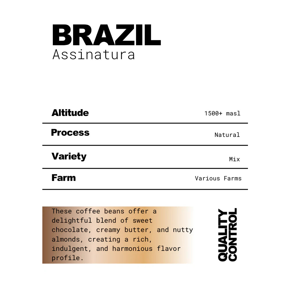 The QC Brazil Assinatura Coffee Beans