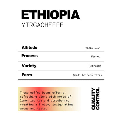 The QC Ethiopia Yirgacheffe Coffee Beans