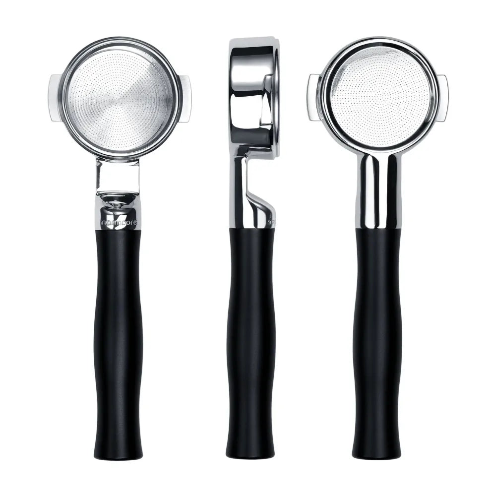 Normcore Unibody Bottomless Portafilter with Built-in High Extraction Basket