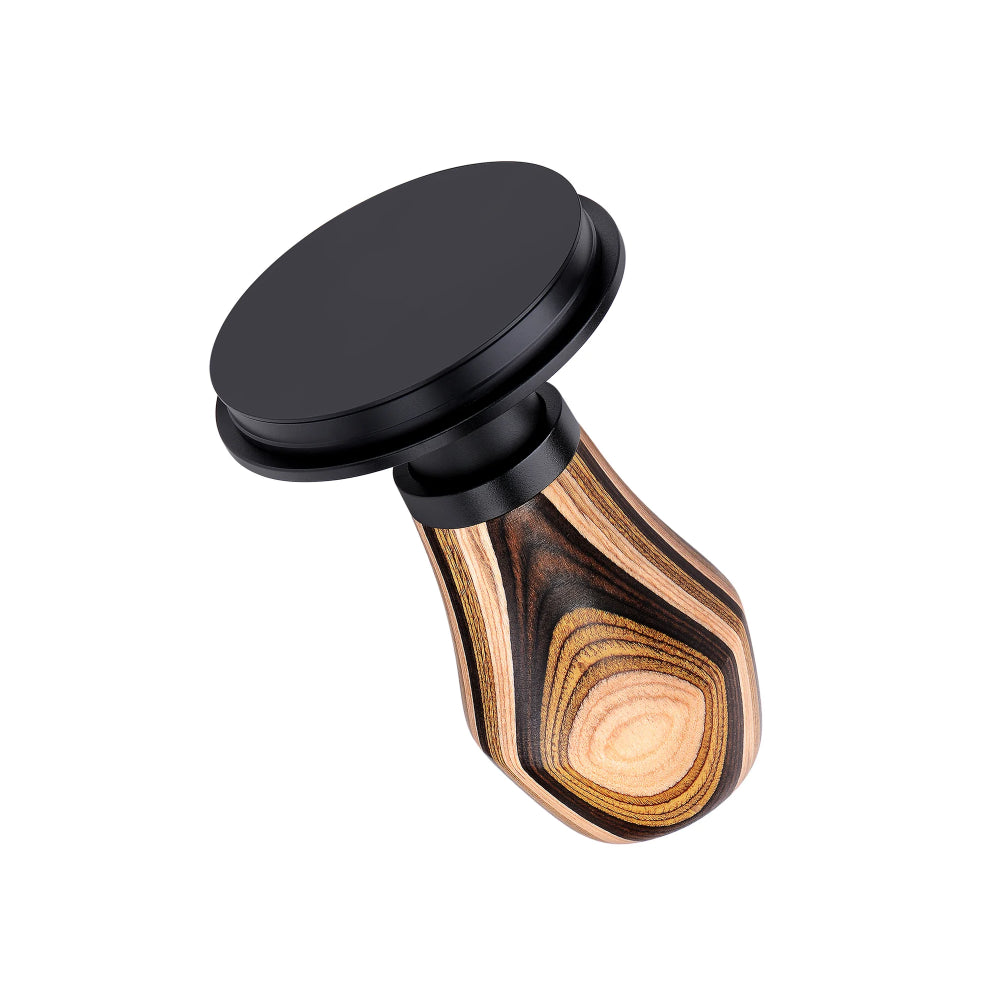 Normcore Spring-loaded Tamper V4 - Titanium PVD Coating Base - Colorful Wood