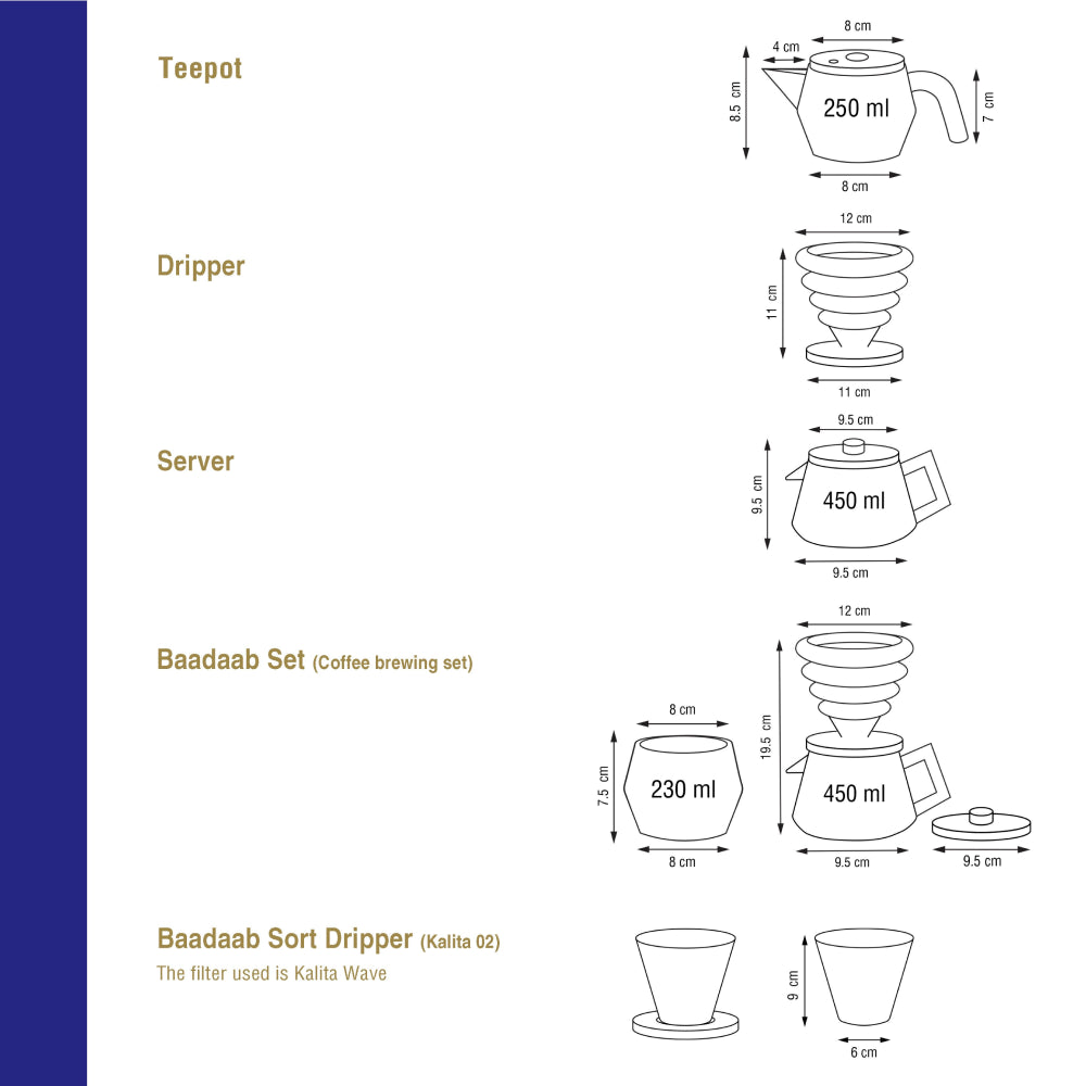 Baadaab Ocean Ceramic Server