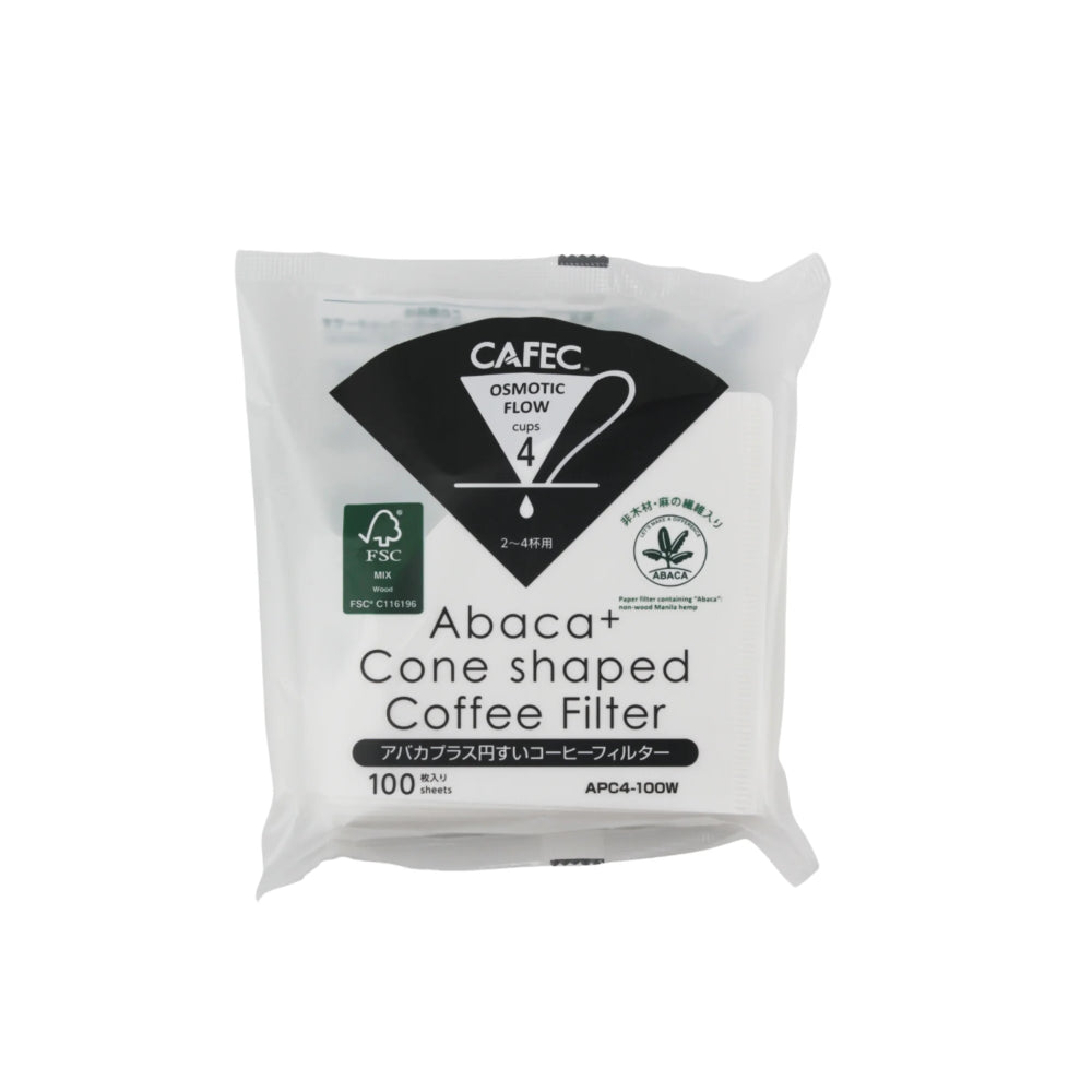 Cafec Abaca+ Coffee Paper Filter 4 Cups