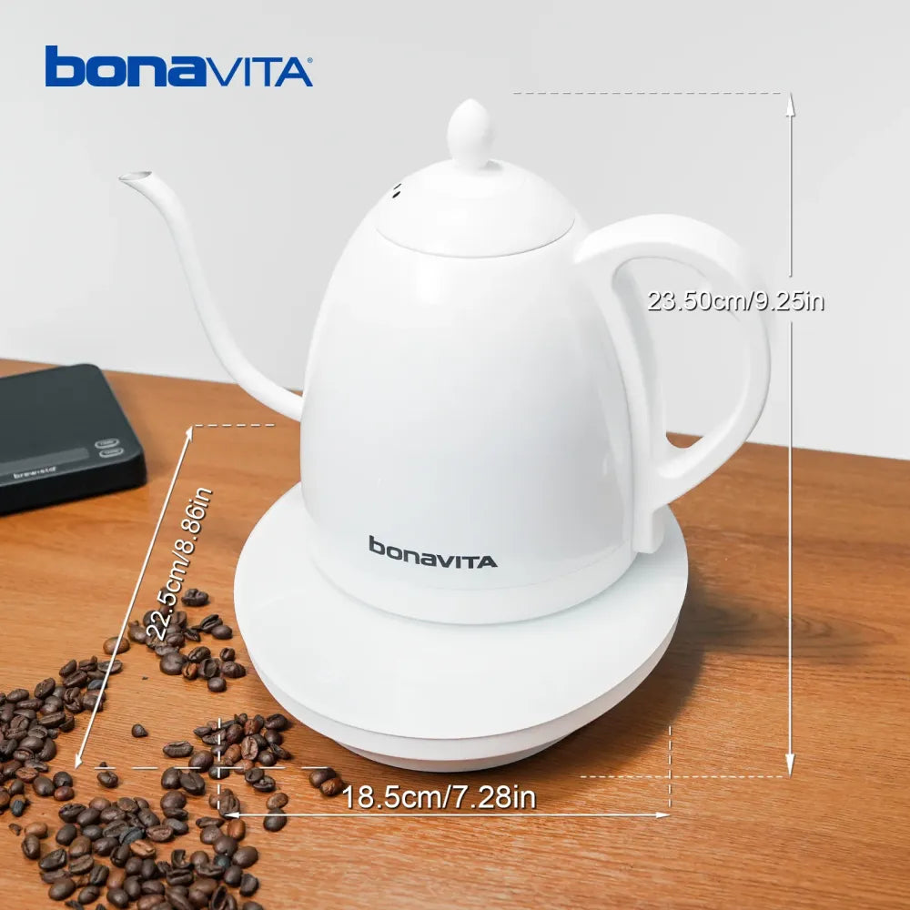 Bonavita Cosmopolitan 1.0L Gooseneck Precision Temperature Electric Kettle
