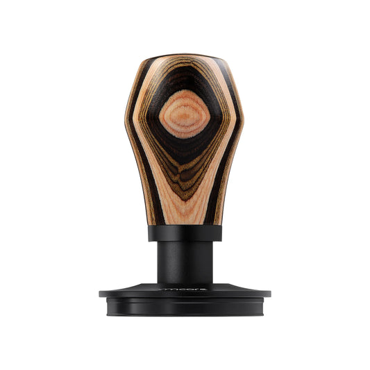 Normcore Spring-loaded Tamper V4 - Titanium PVD Coating Base - Colorful Wood