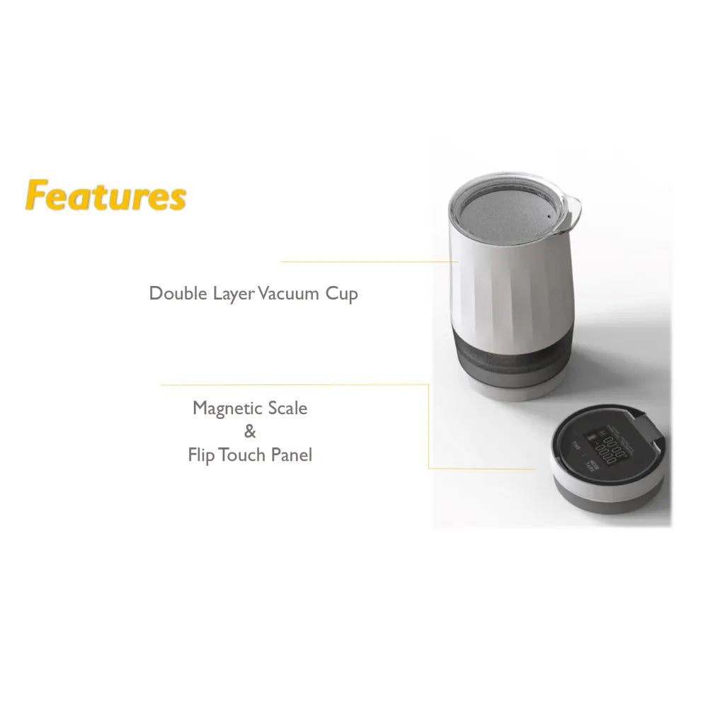 Mx Cool Coupon Cup – Insulated Smart Measuring Cup with Built-In Digital Scale