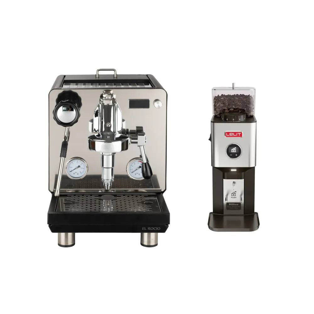 [Bundle] El Rocio Manus S Espresso Machine + Lelit William PL72 Coffee Grinder