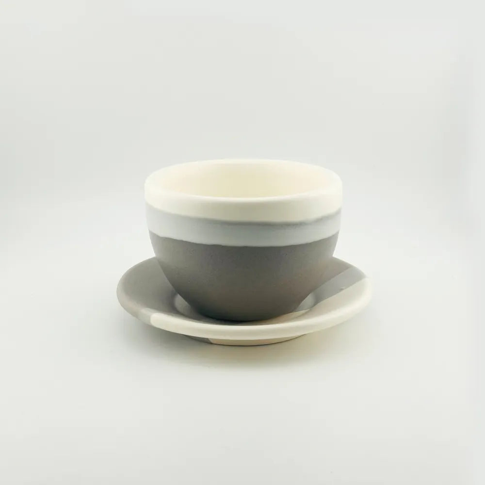 Baadaab Half And Half Grey Ceramic Cup