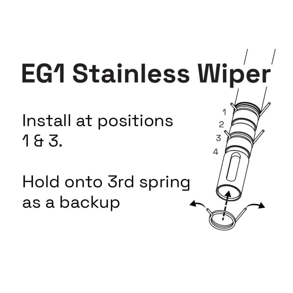 Weber Workshops EG-1 Stainless Shaft Spring Wiper