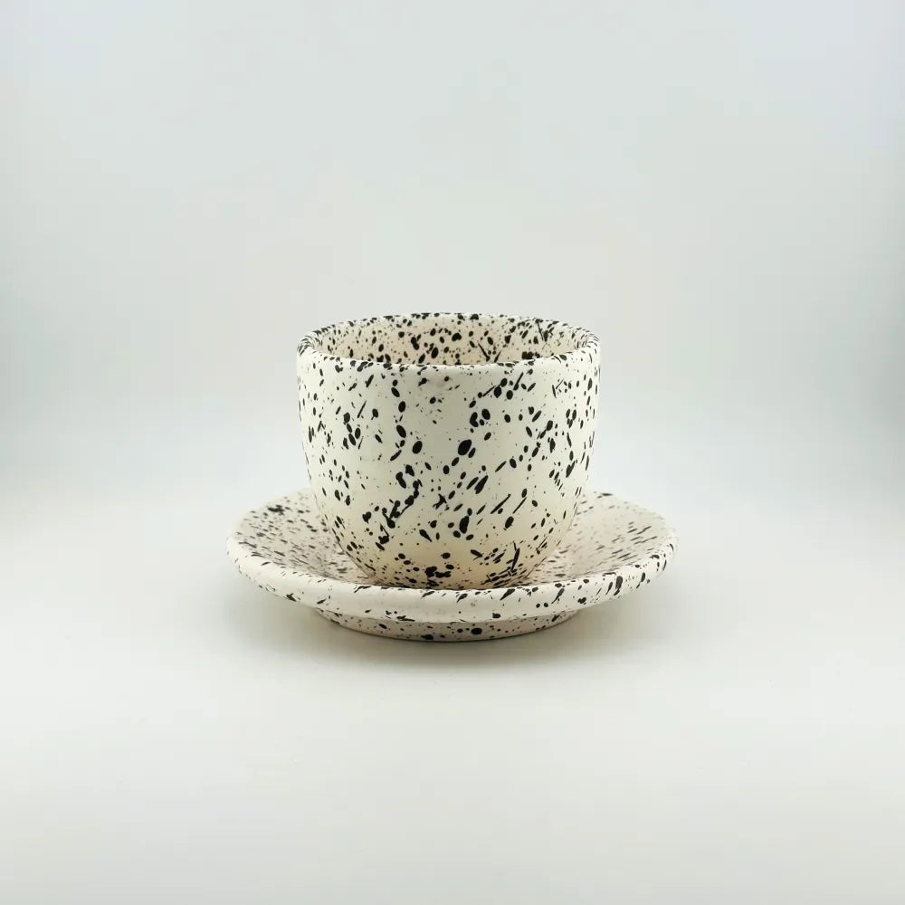 Baadaab White Stone Ceramic Cups