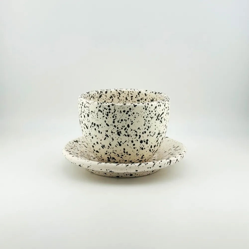 Baadaab White Stone Ceramic Cups